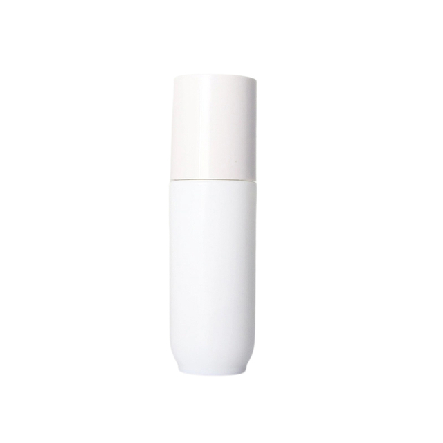 Opal White Glass Lotion Bottle with Pump Dispenser