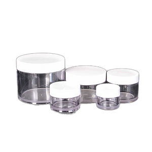 Thick Wall PET Plastic Cream Jars With White PP Lid Wholesale Price