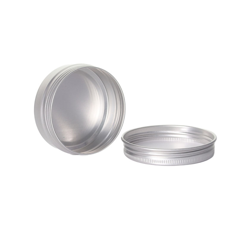 Silver Pure Aluminum Cream Jar
