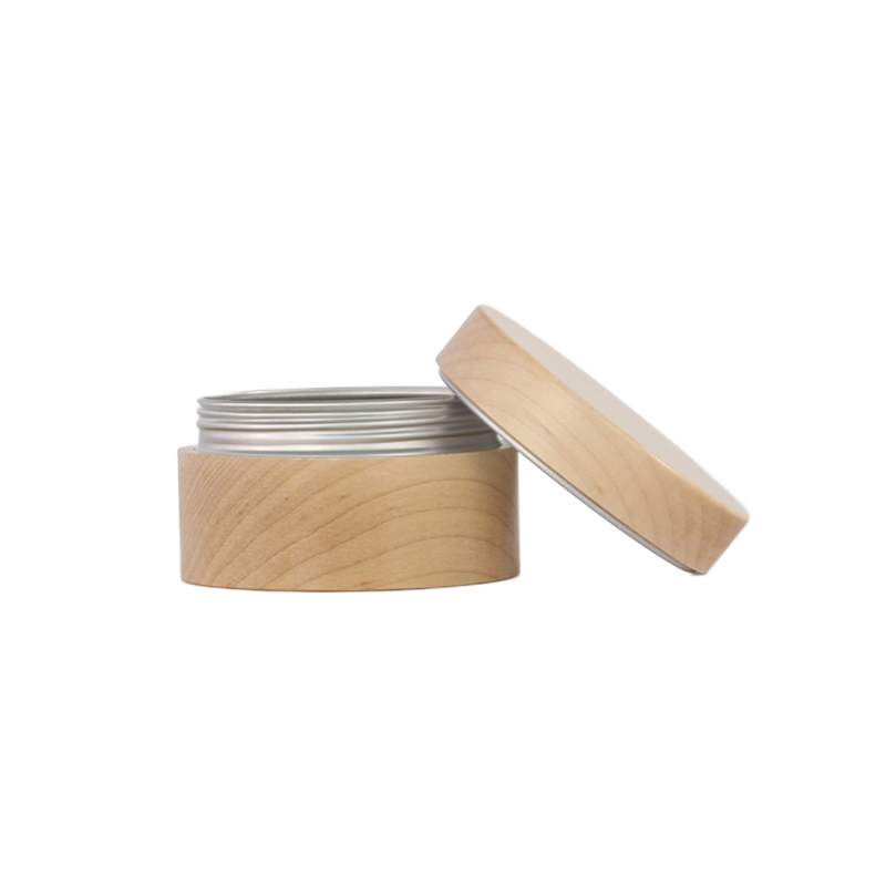 Fully Wood Covered Aluminum Cream Containers