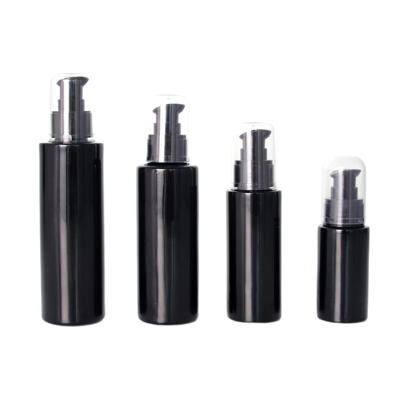 Glass Lotion Bottles with Black Pump 40ml 50ml 100ml 120ml