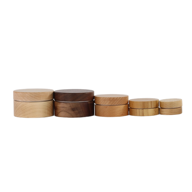 Fully Wood Covered Aluminum Cream Containers