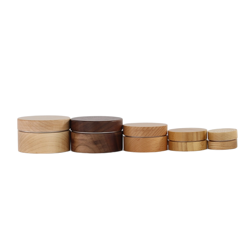 Fully Wood Covered Aluminum Cream Containers