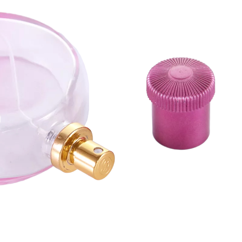 Portable Pink Miniature Perfume Spray Glass Bottle