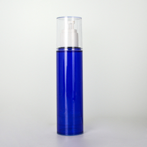 Blue Frosted Plastic Lotion Bottle For Bath