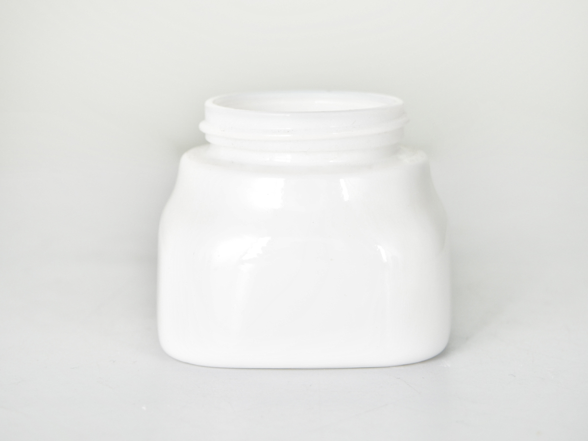 White Empty Lotion Glass Bottles And Jars