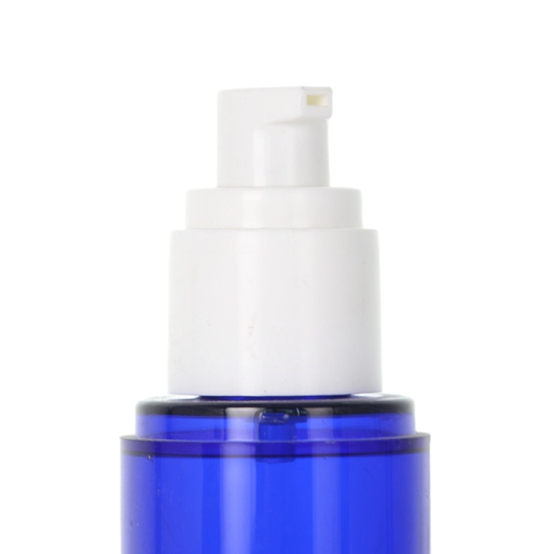 Blue Frosted Plastic Lotion Bottle For Bath