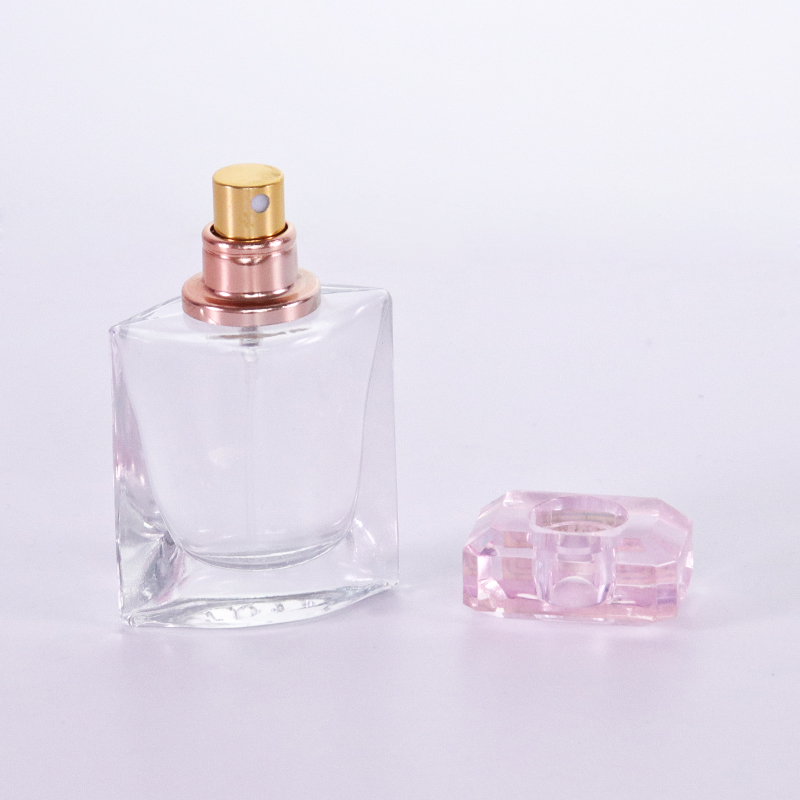 Stylish Men's Cologne Red Perfume Glass Bottle