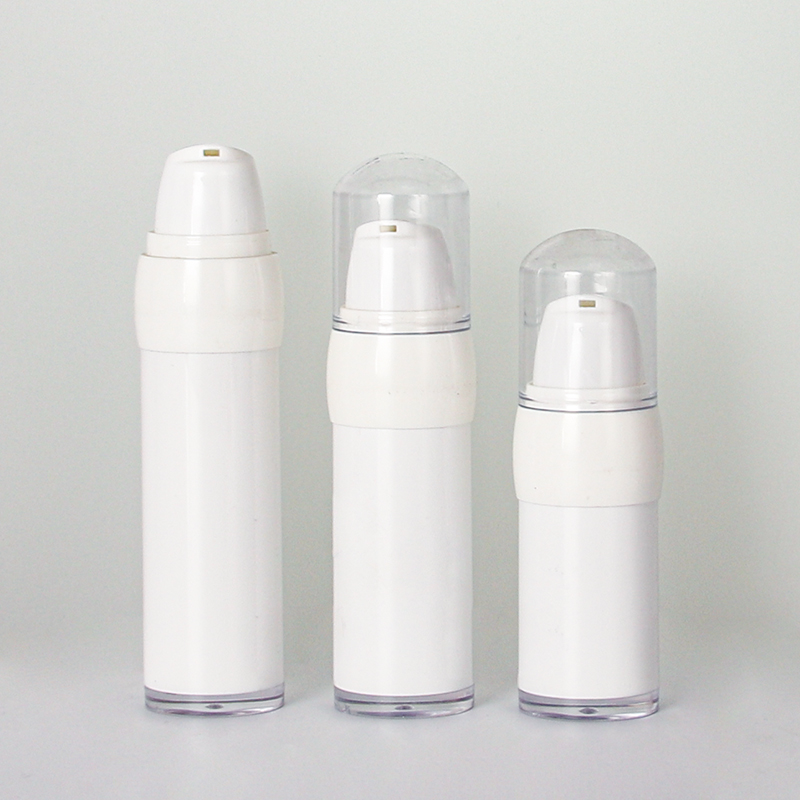 Airless Refillable Round Plastic Lotion Bottle for Travel