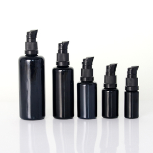 Empty Glass Pump Lotion Bottle