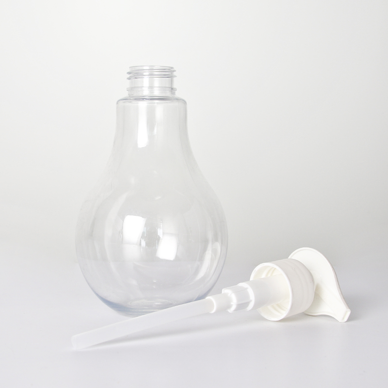 bulb shape cream cool plastic lotion bottle for hair