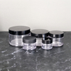 Thick Wall PET Plastic Cream Jars With Black PP Lid Wholesale Price