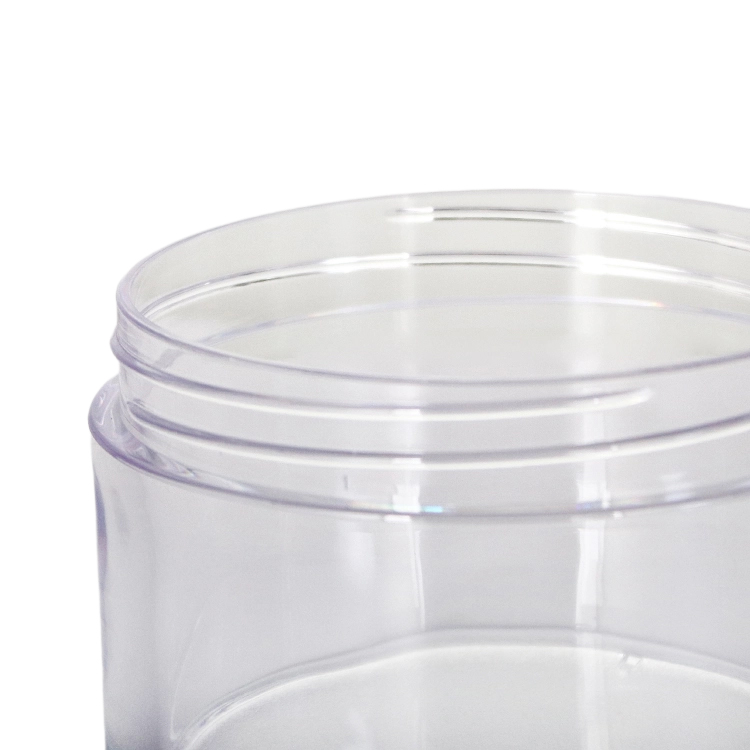 Clear Plastic Storage Jars with Airtight Screw-On Lids