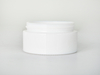 White Round Glass Lotion Bottle with Pump And White Jar