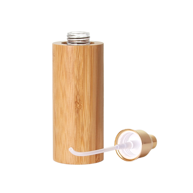 Eco-Friendly Bamboo Lotion Bottle with Pump