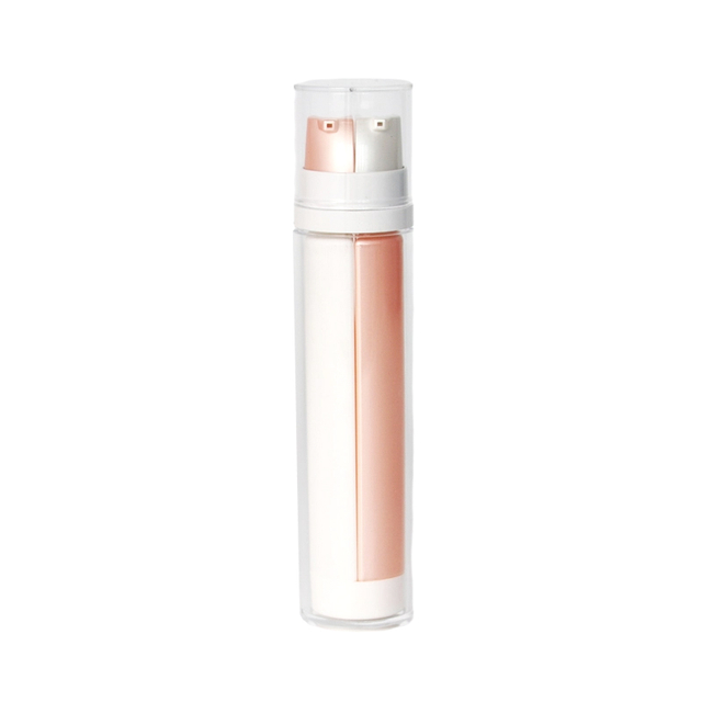 Double Tube Colored Plastic Lotion Bottles for Skincare 