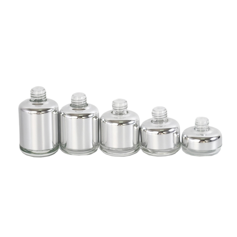  Aluminum Dropper Essential Oil Glass Bottles 