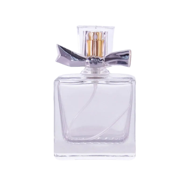 Flower-Shaped Glass Perfume Bottle