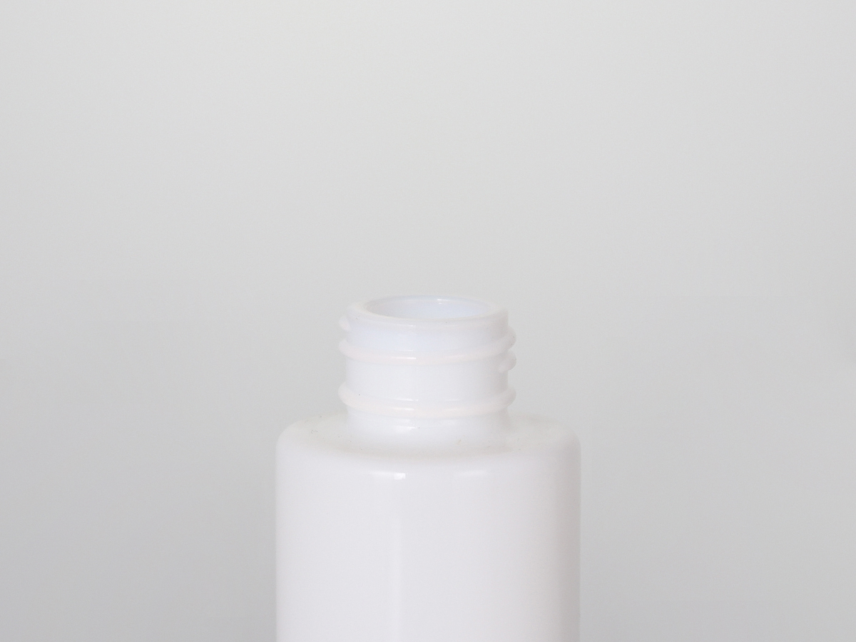 White Flat Shoulder Round Lotion Bottles And Cream Jar