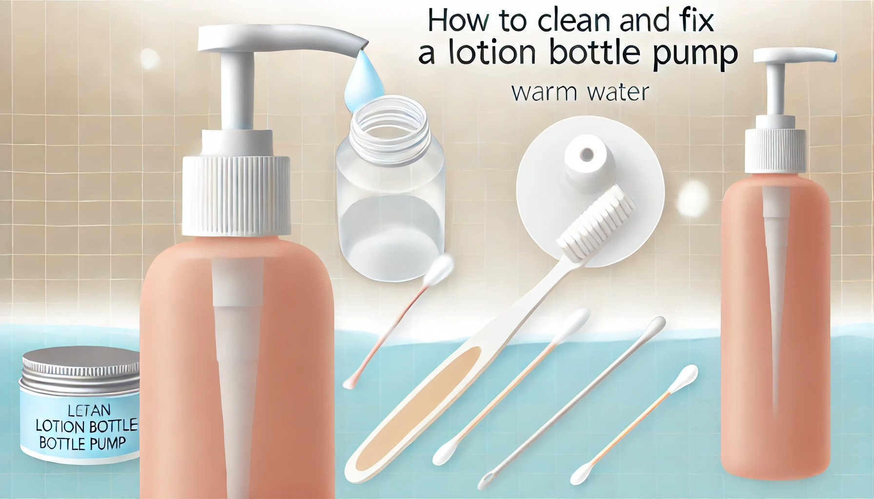 How to Clean and Fix a Lotion Bottle Pump