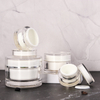 15ml 30ml 50ml 100ml High End Acrylic Jars with White Screw Lid And PP Inner