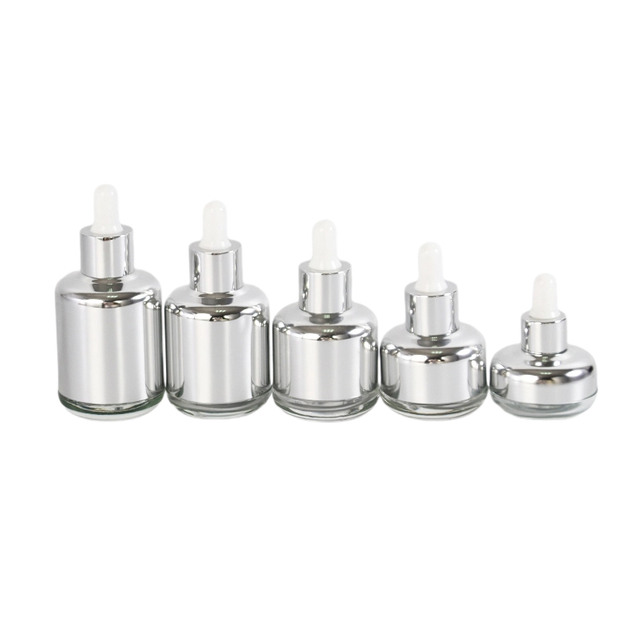  Aluminum Dropper Essential Oil Glass Bottles 