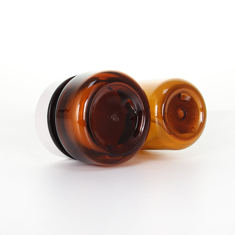 Amber Transparent Plastic PET Cream Jars 30g 60g