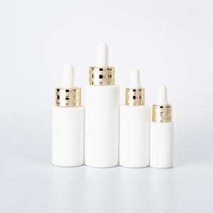 Golden Dropper Flat Shoulder Serum Bottle