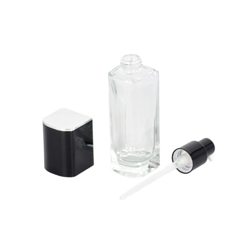 Travel Square Glass Lotion Bottle For Sale