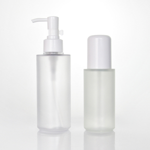 Clear Plastic Lotion Bottle with Spray Cap