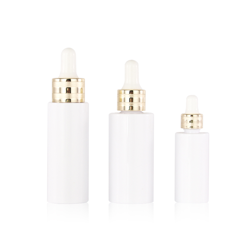 10ml30ml opal glass serum bottle with golden dropper